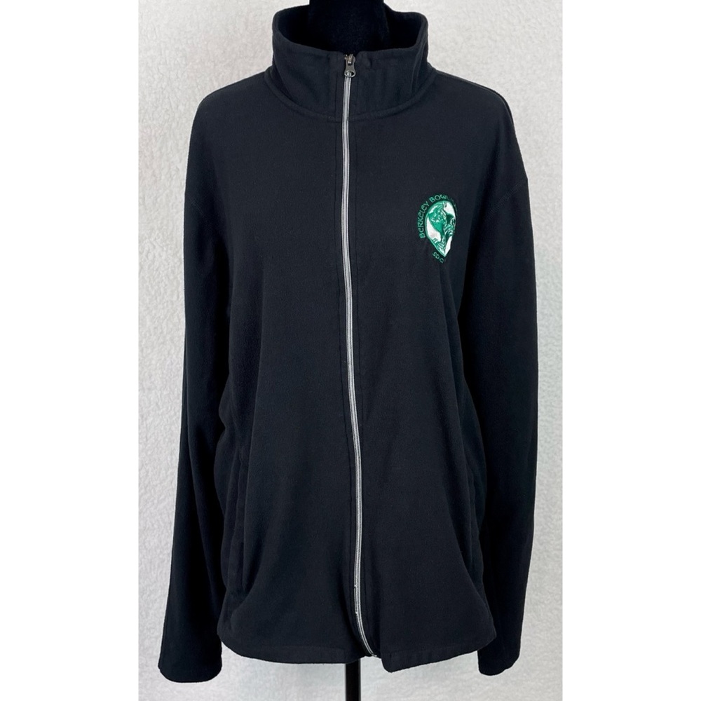 PORT AUTHORITY • Black/Green Berkeley Bowl Marketplace Full-Zip Fleece Jacket, L - Picture 9 of 16